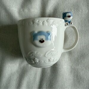 Morning Glory Blue Bear Mug Made in Korea